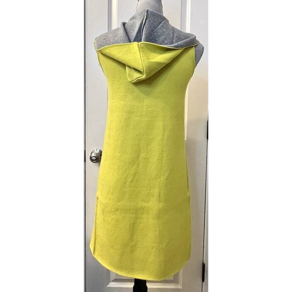 RAIN Open Front Hoodie Sleeveless Long Vest Cardigan Coat Women’s XS Pockets - Picture 3 of 9
